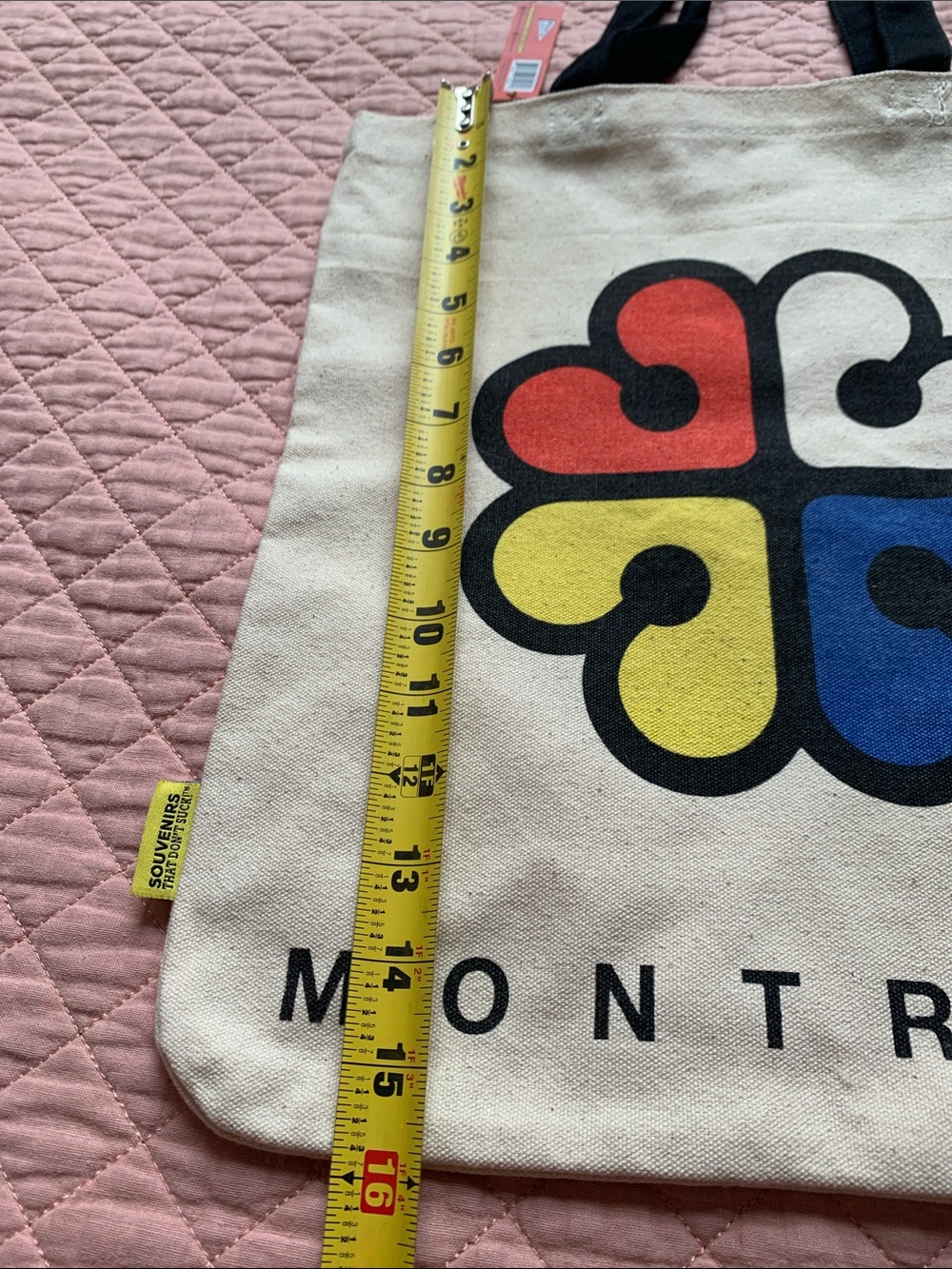 Vintage-Style Montreal City Logo Canvas Tote Bag – NWT - Picture 10 of 11